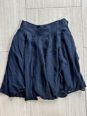 A Line Cheap and Chic Navy Skirt Moschino 29”